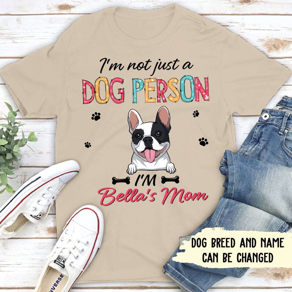 Personalized Custom Unisex Dog Mom & Dog Person T-shirt - Ideal Gift for Pet Lovers