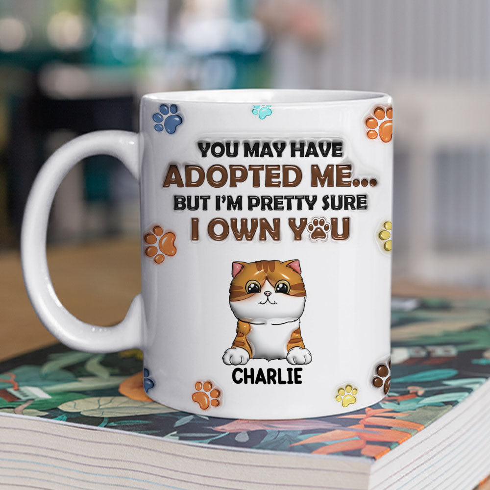 Personalized Custom 3D Inflated Effect Mug for Cat Lovers