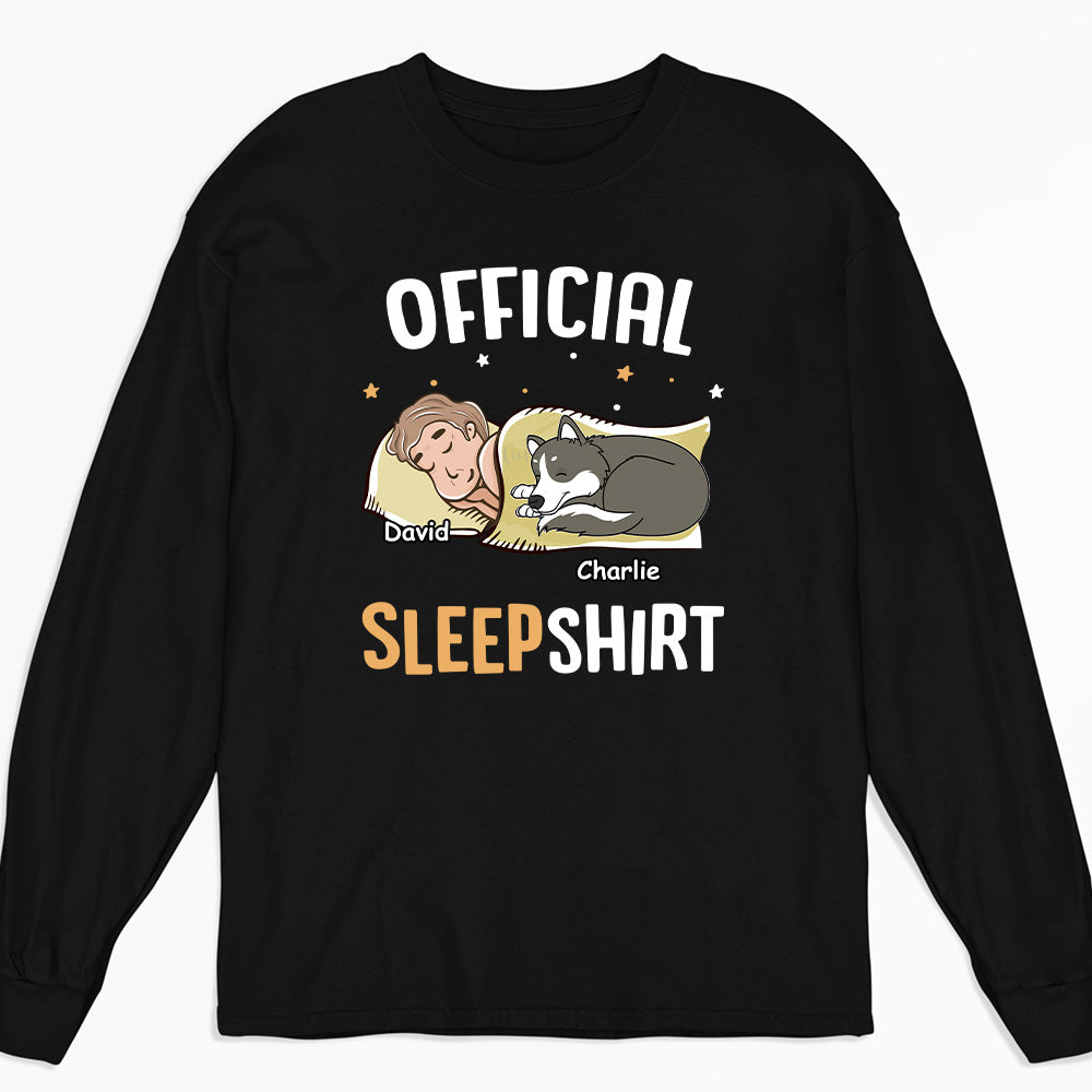 Adorable Personalized Custom Long Sleeve Sleepshirt for Pet Lovers