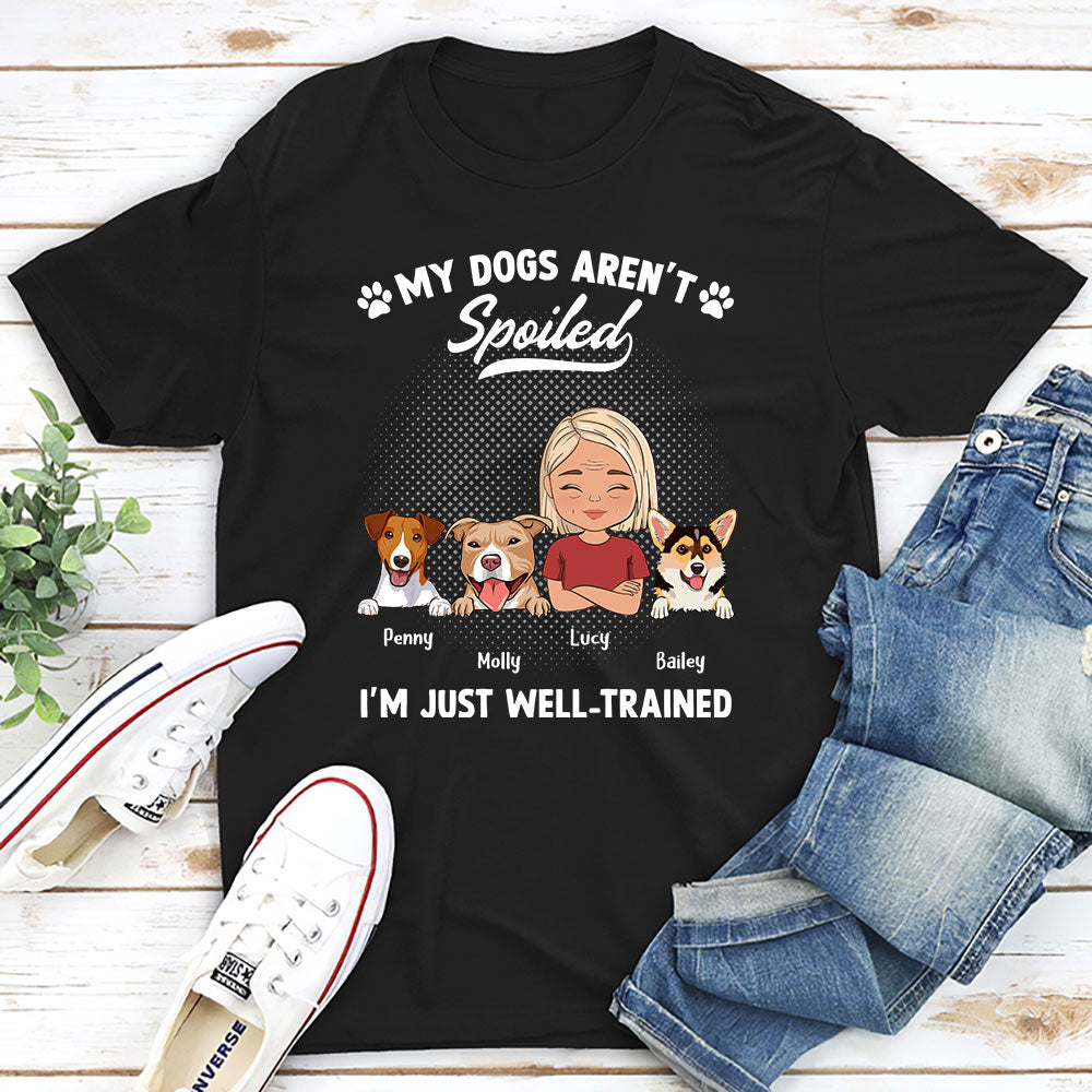 Customizable Spoiled Dog Portrait Unisex T-shirt - Ideal Gift for Pet Lovers