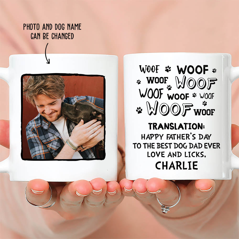 Best Dog Dad Gift: Personalized Custom Coffee Mug for Dog Lovers