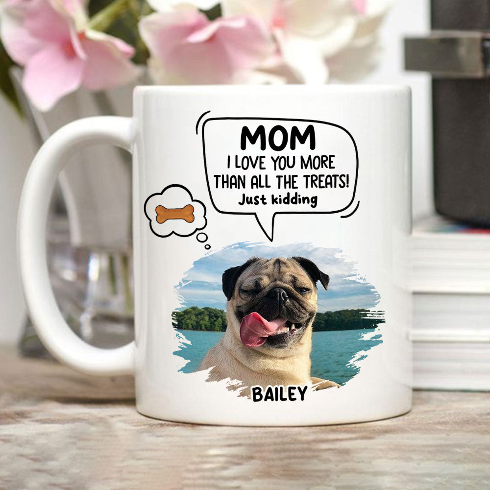 Personalized Pet Just Kidding Photo Custom Coffee Mug - Ideal Gift for Pet Lovers