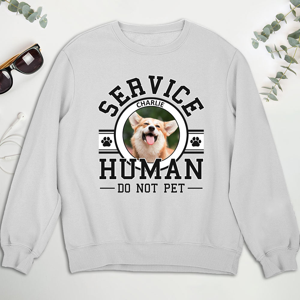 Customizable Personalized Pet Service Human Logo Sweatshirt - Ideal Gift for Pet Lovers
