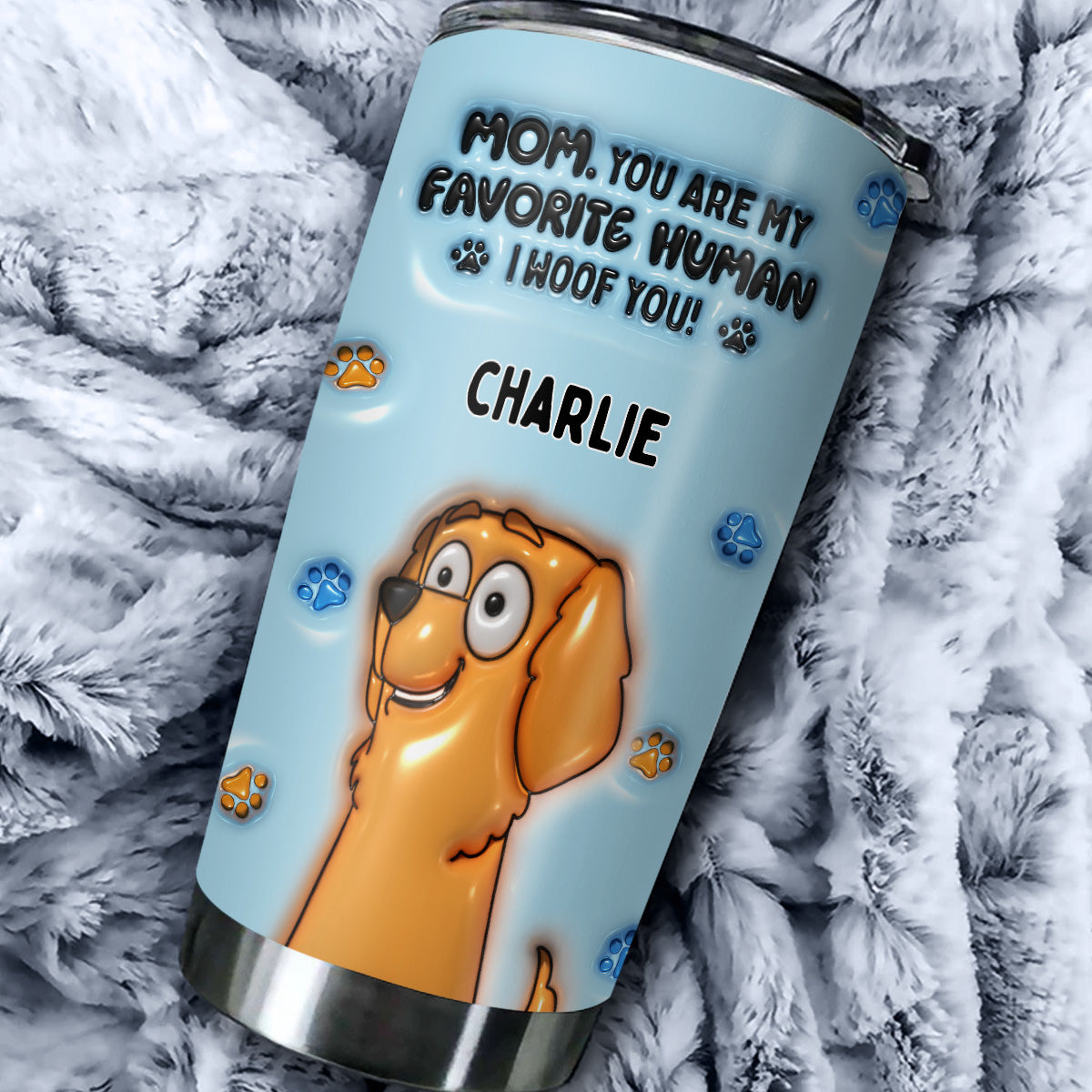 Personalized 3D Inflated Effect Custom Tumbler - Your Favorite Human Accessory