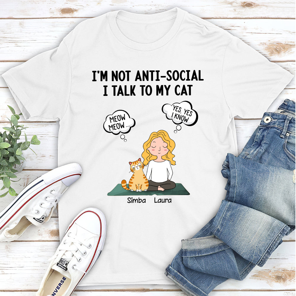 Personalized 'Cats Rule My Life' Unisex T - shirt for Cat Lovers