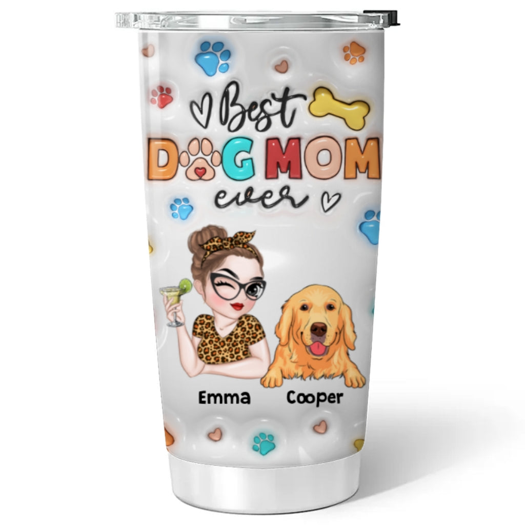 Customizable 3D Inflated Effect Tumbler for Dog Moms