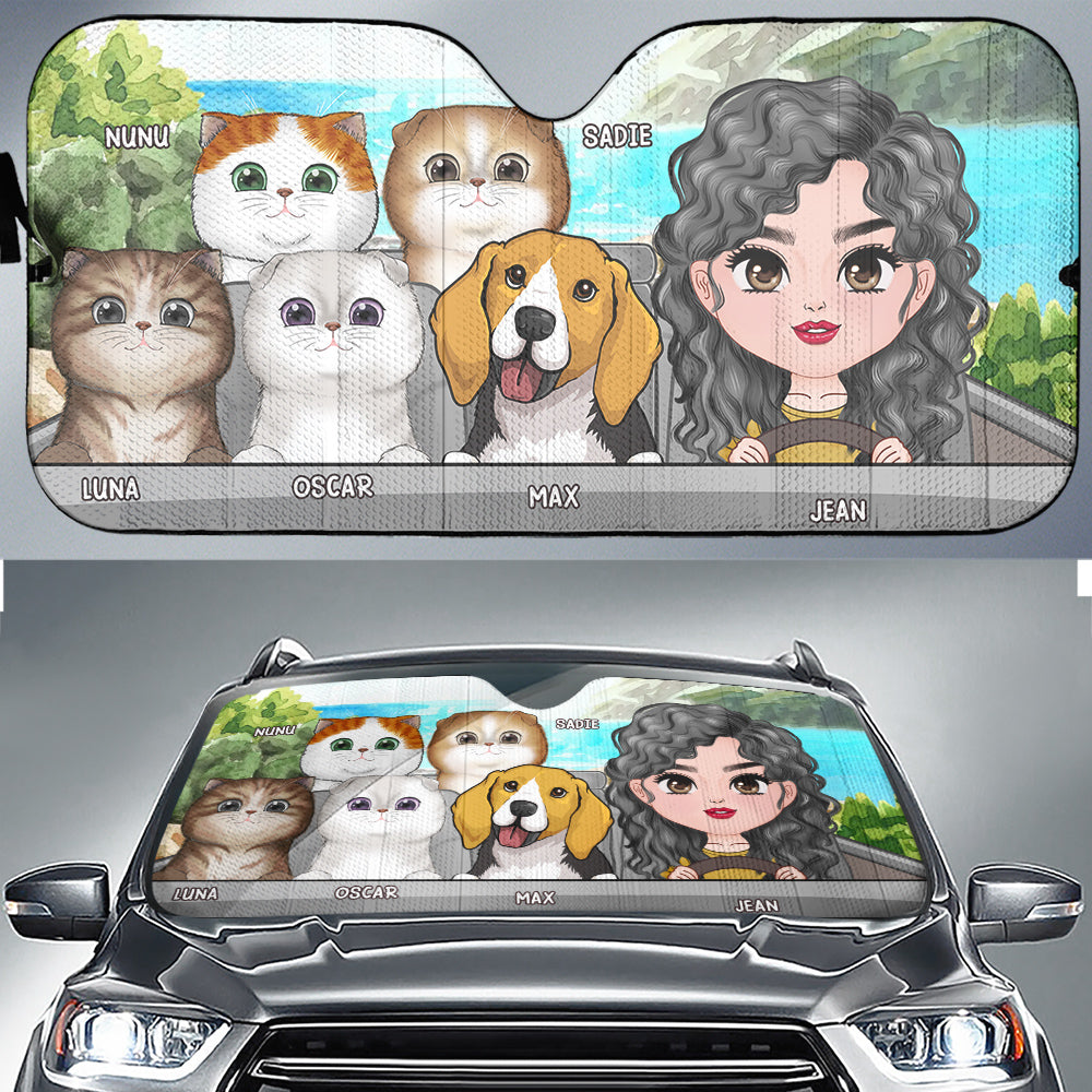 I Must Go - Customizable Personalized Car Sunshade for UV Protection