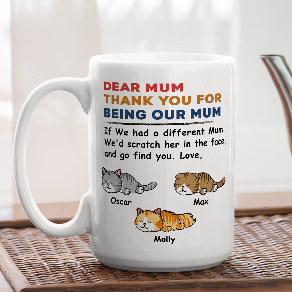 Customizable Personalized Coffee Mug for Pet Lovers - Claw Her Face Design
