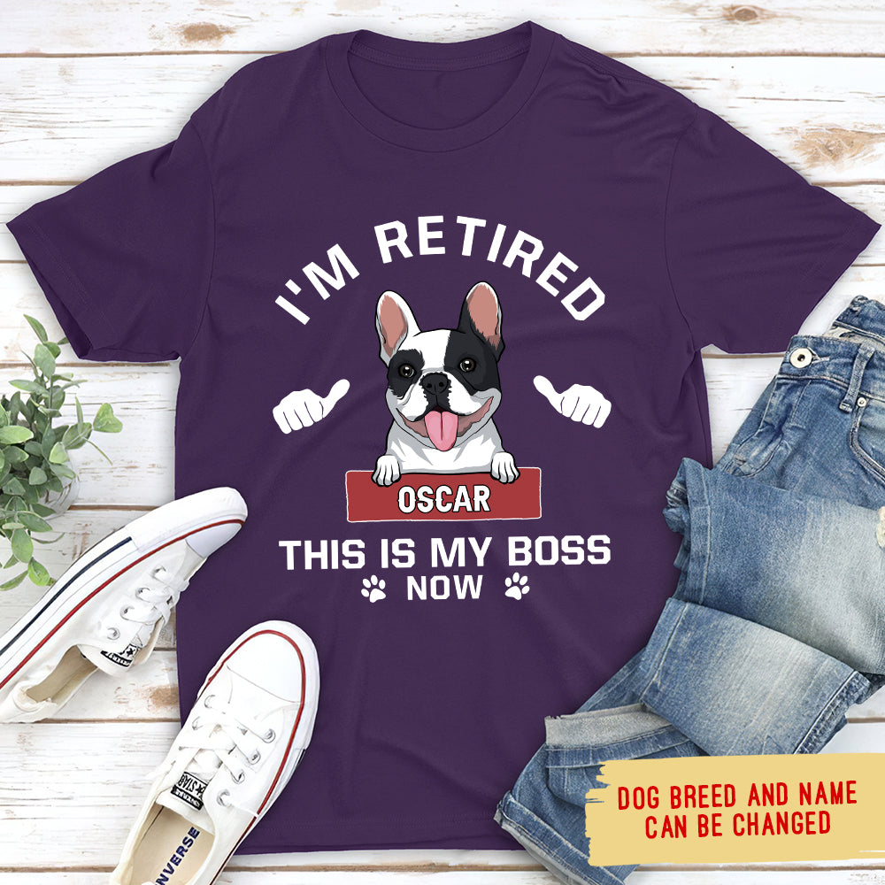 Personalized Custom Premium 'This Is My Boss' T-shirt - Ideal Gift for Pet Lovers