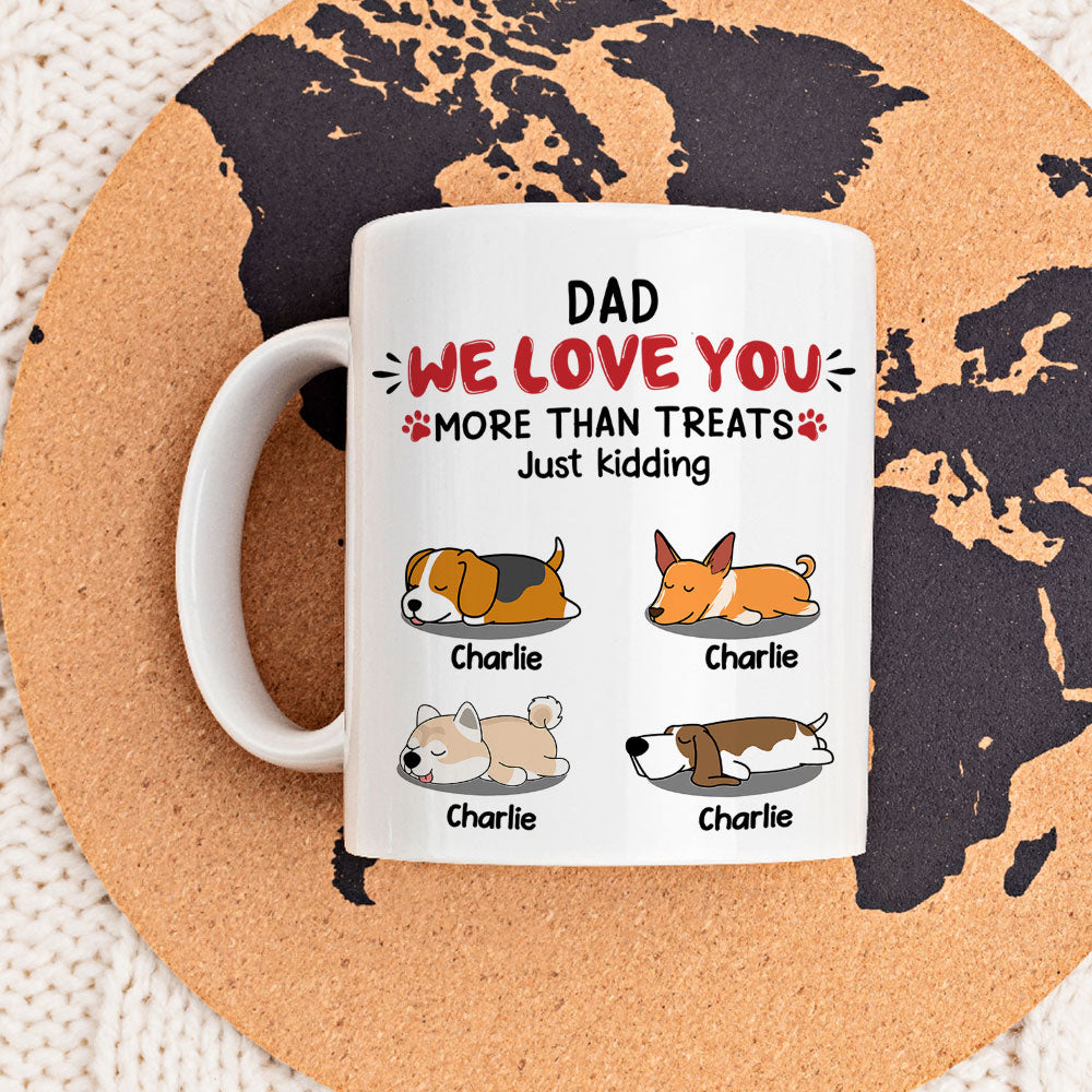 Personalized Custom 'Love You, Just Kidding' Coffee Mug - Ideal Gift for Pet Lovers