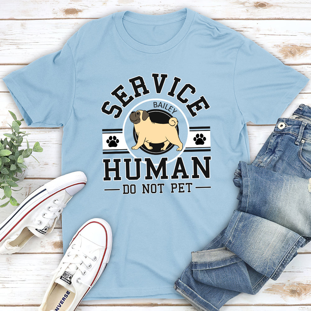 Personalized Service Human Logo Unisex T-shirt - Ideal Gift for Pet Lovers