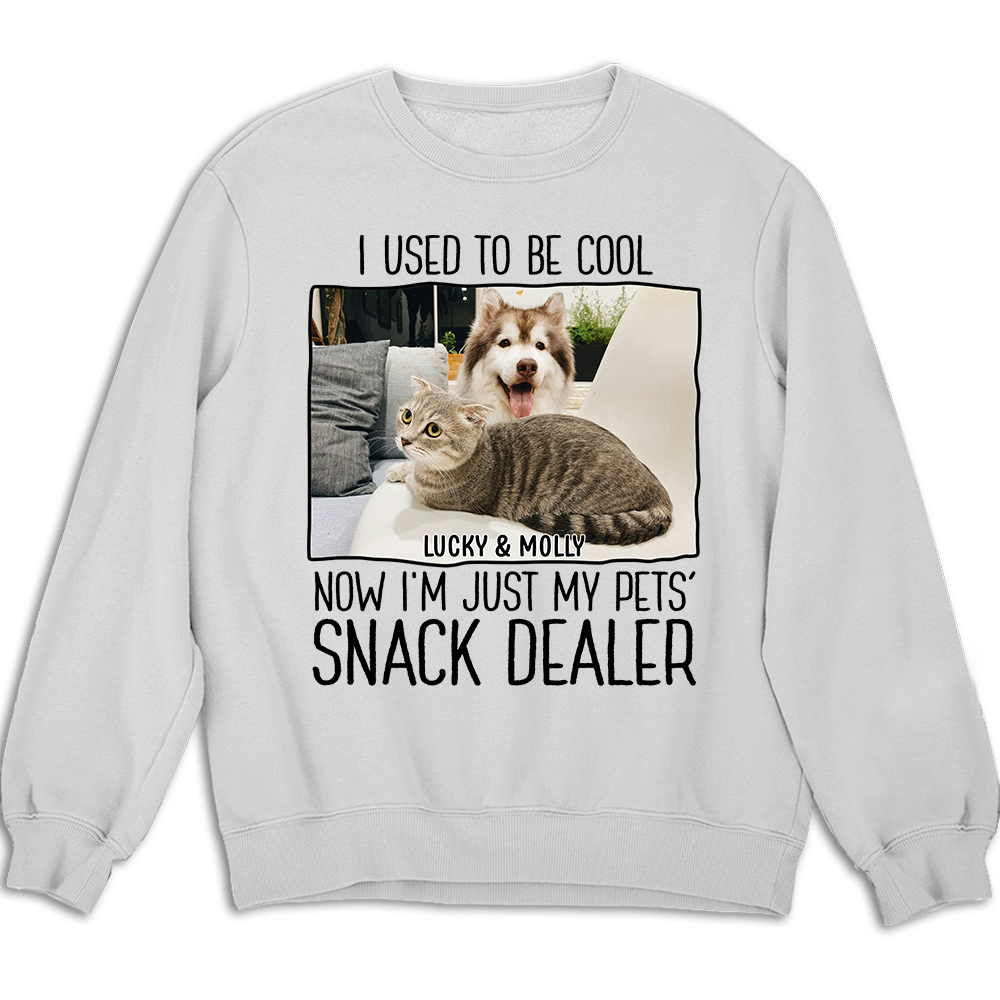 Personalized Custom Pet Snack Dealer Photo Sweatshirt - Ideal Gift for Pet Lovers