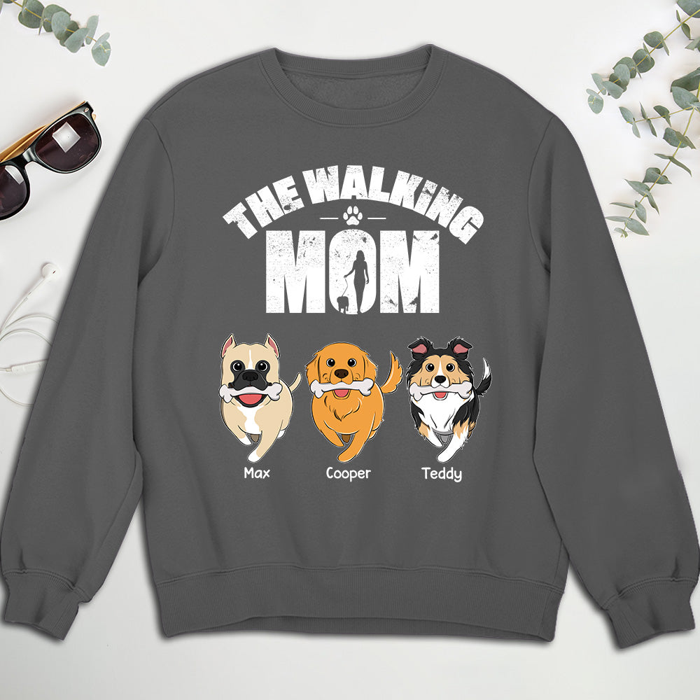 Personalized Walking Dog Custom Sweatshirt - Ideal Gift for Pet Lovers