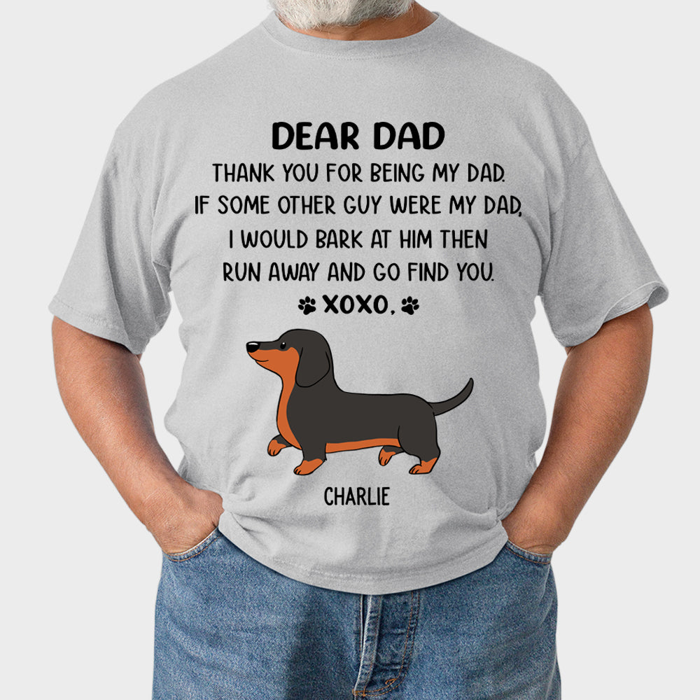 Dear Dad Xoxo - Customizable Unisex Personalized T-shirt for Pet Lovers