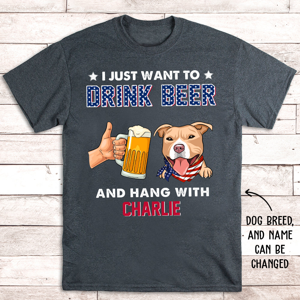 Personalized Unisex Drink Beer T-shirt - Ideal Gift for Pet Lovers
