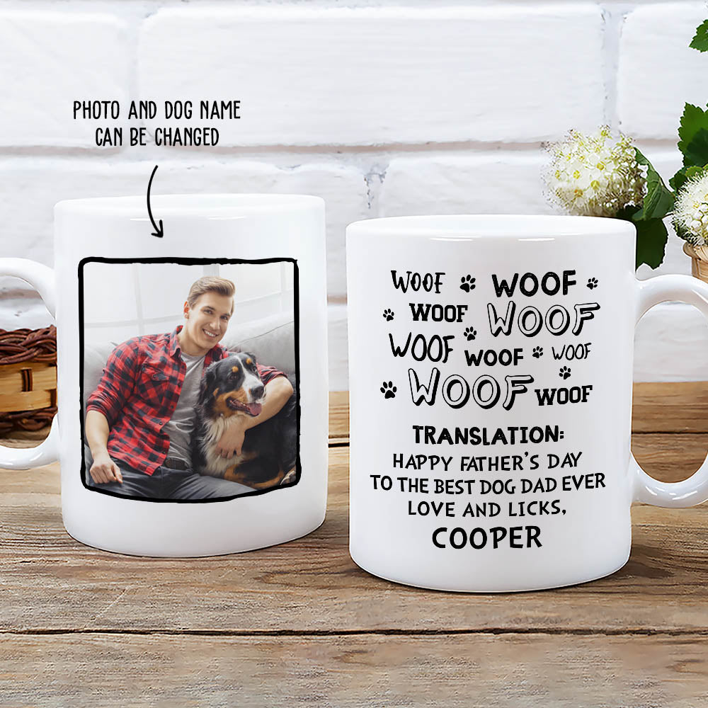Best Dog Dad Gift: Personalized Custom Coffee Mug for Dog Lovers