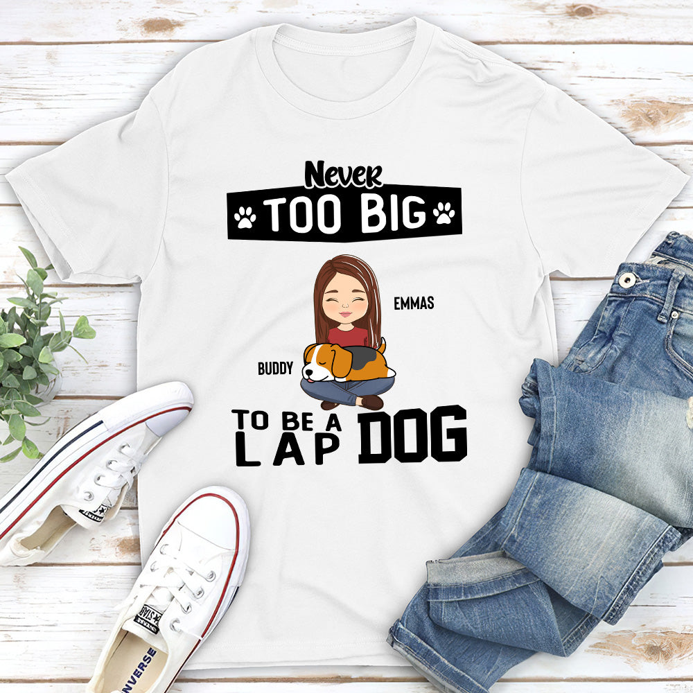 Lap Dog Personalized Custom Unisex T-shirt - Ideal Gift for Pet Lovers