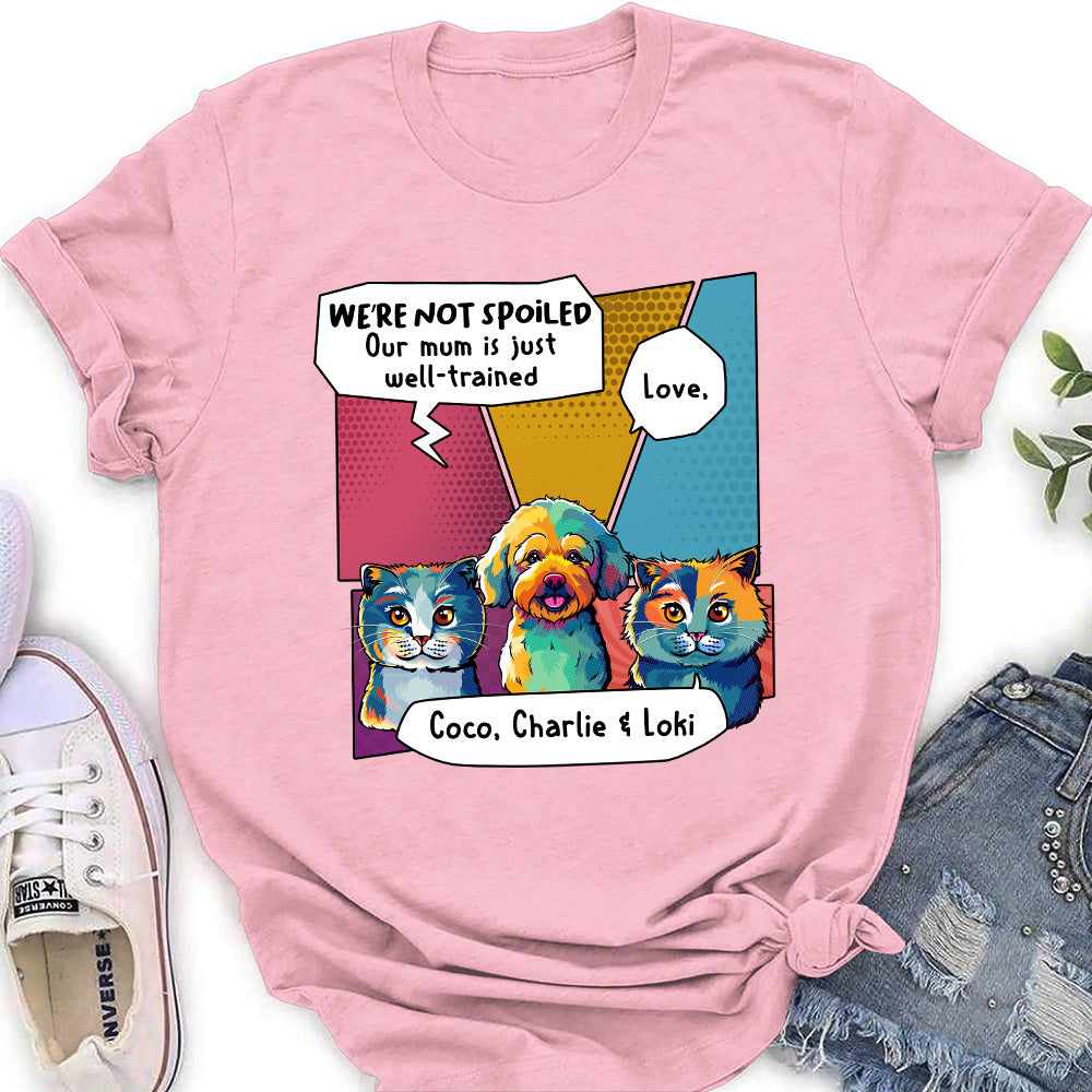 Unique Pop Art Personalized Custom Women's T-shirt for Pet Lovers