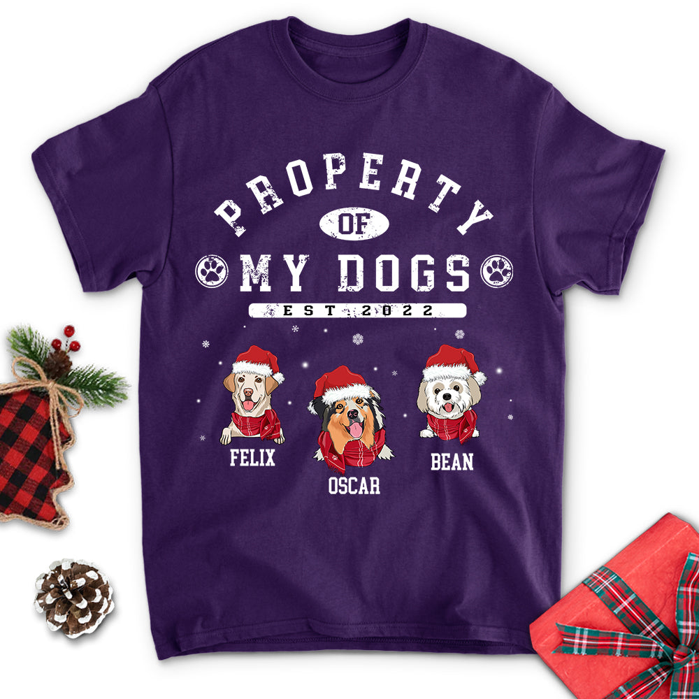 Personalized Christmas Dog Lover Unisex T-shirt - Custom Gift for Pet Enthusiasts