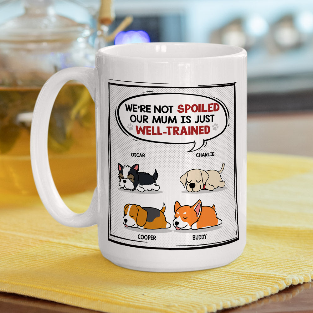 Personalized Custom 'Well-Trained Mom/Dad' Coffee Mug - Ideal Gift for Pet Lovers