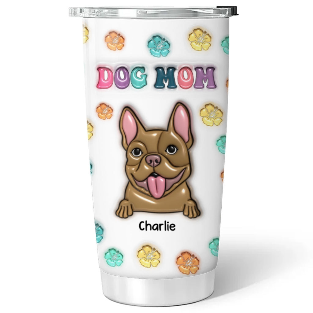 Personalized 3D Inflated Effect Tumbler for Dog Moms