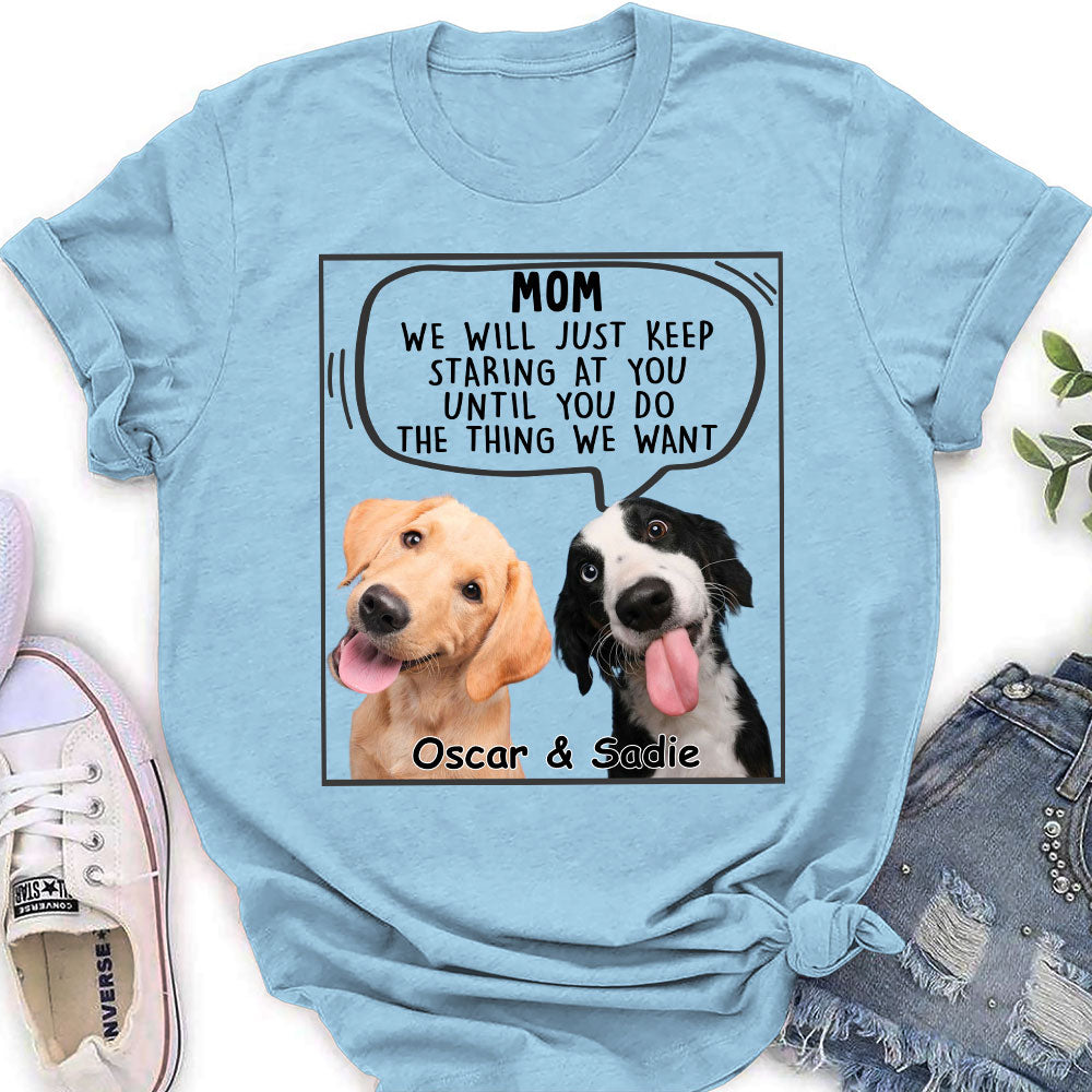 Personalized Custom Women's Pet Lover Photo T-shirt