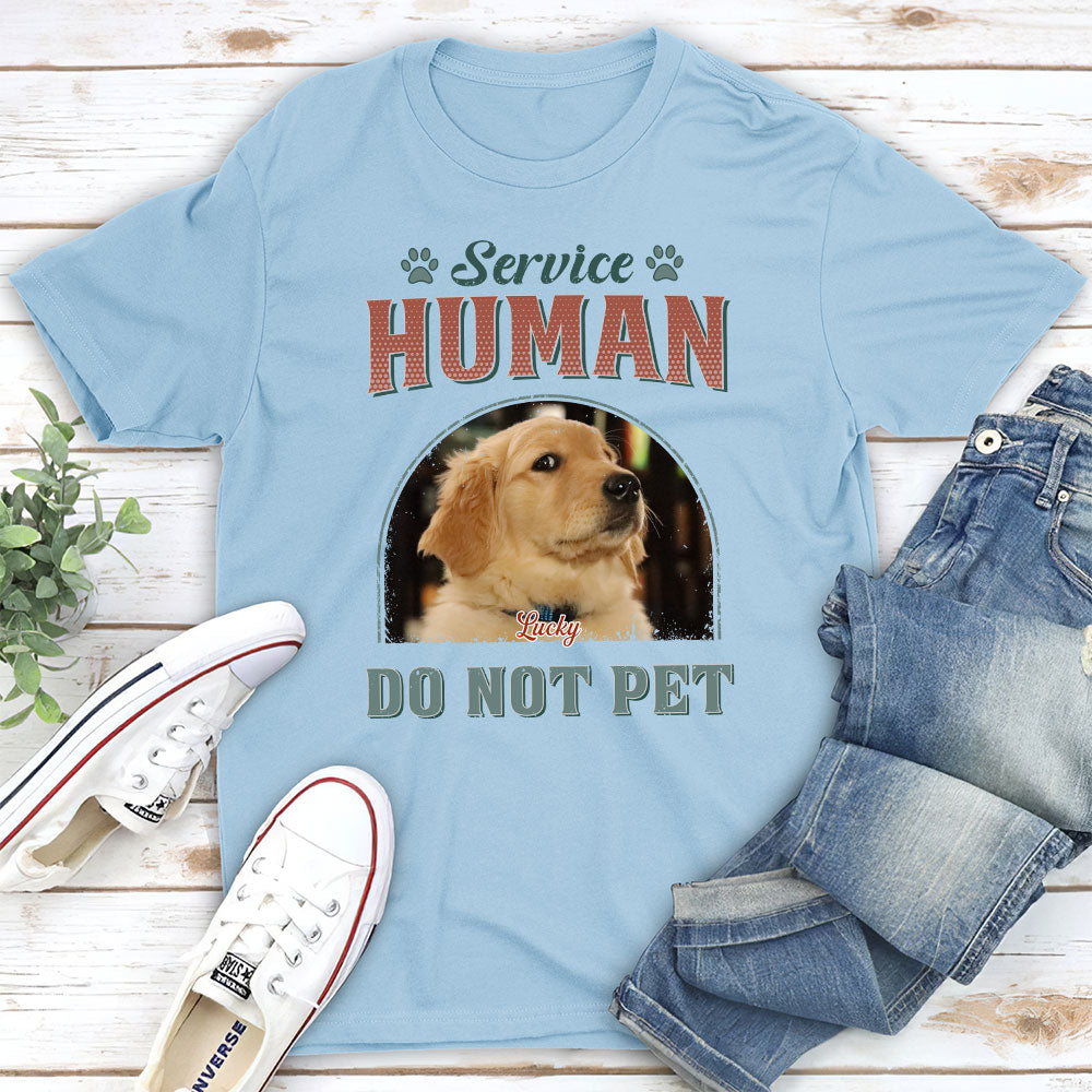Service Human - Customizable Unisex Personalized Pet Lover T-shirt