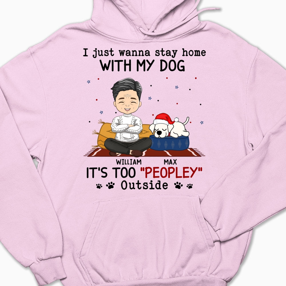 It's Crowded Outside - Personalized Custom Hoodie for Pet Lovers