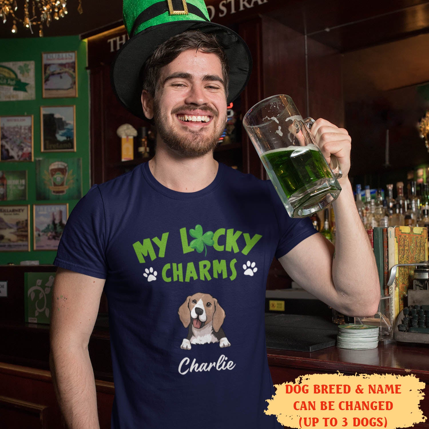 Personalized Unisex Lucky Charms T-shirt - Ideal Gift for Pet Lovers