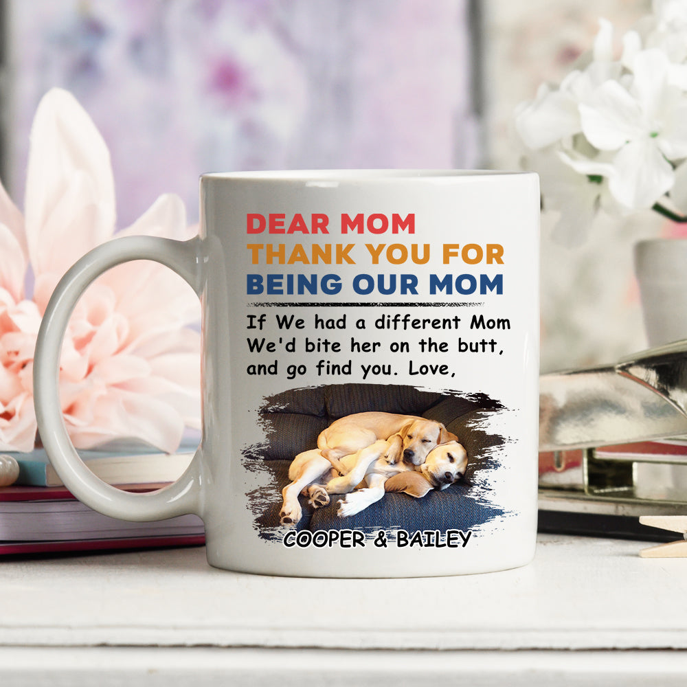 Personalized Custom 'Bite The Butt' Coffee Mug - Ideal Gift for Pet Lovers