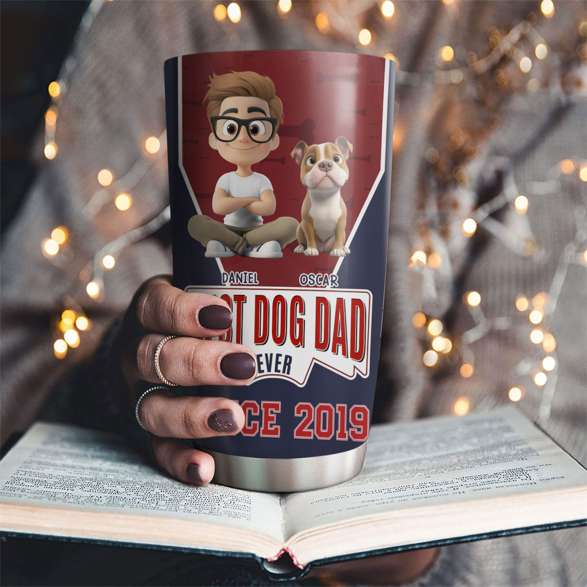 Top-Rated Personalized Custom Tumbler for the Best Dog Dads