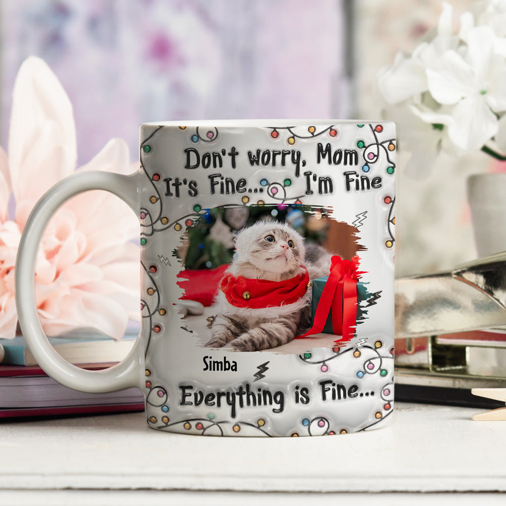 Personalized 3D Inflated Effect Custom Photo Mug - Start Your Day Right