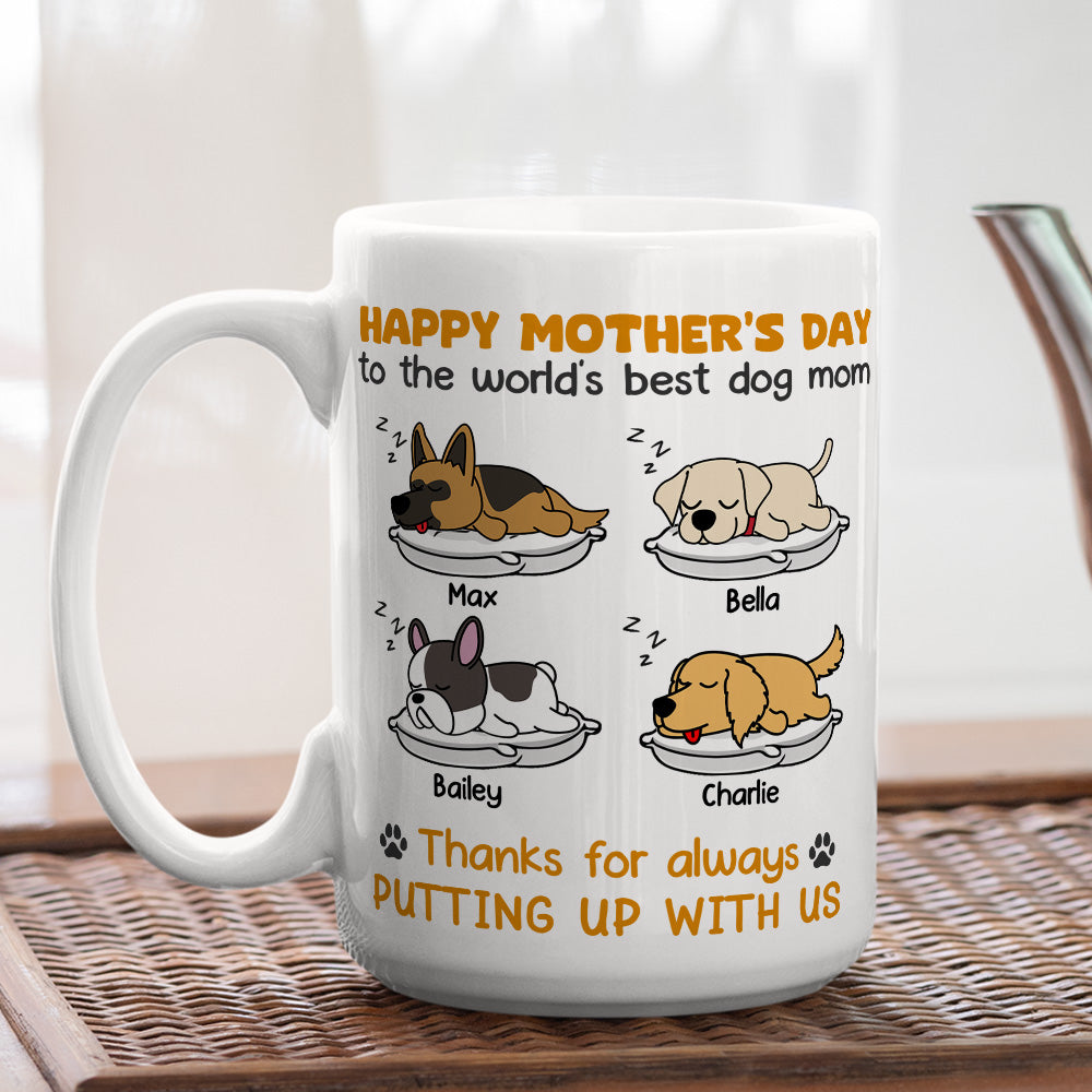 Personalized Custom 'Thanks For Always Putting Up' Coffee Mug - Ideal Gift for Pet Lovers