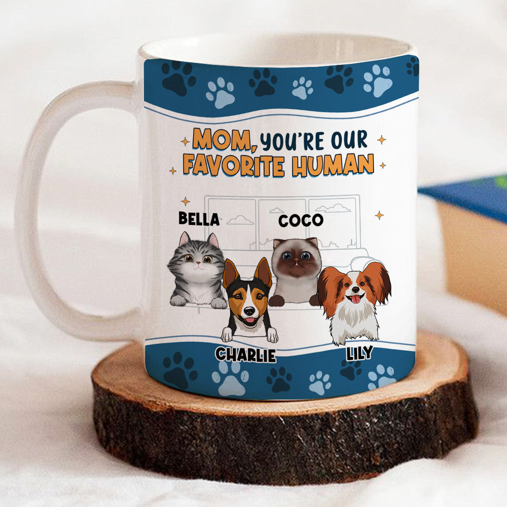 Personalized 'I Love You The Most' Ver Pet Custom Coffee Mug