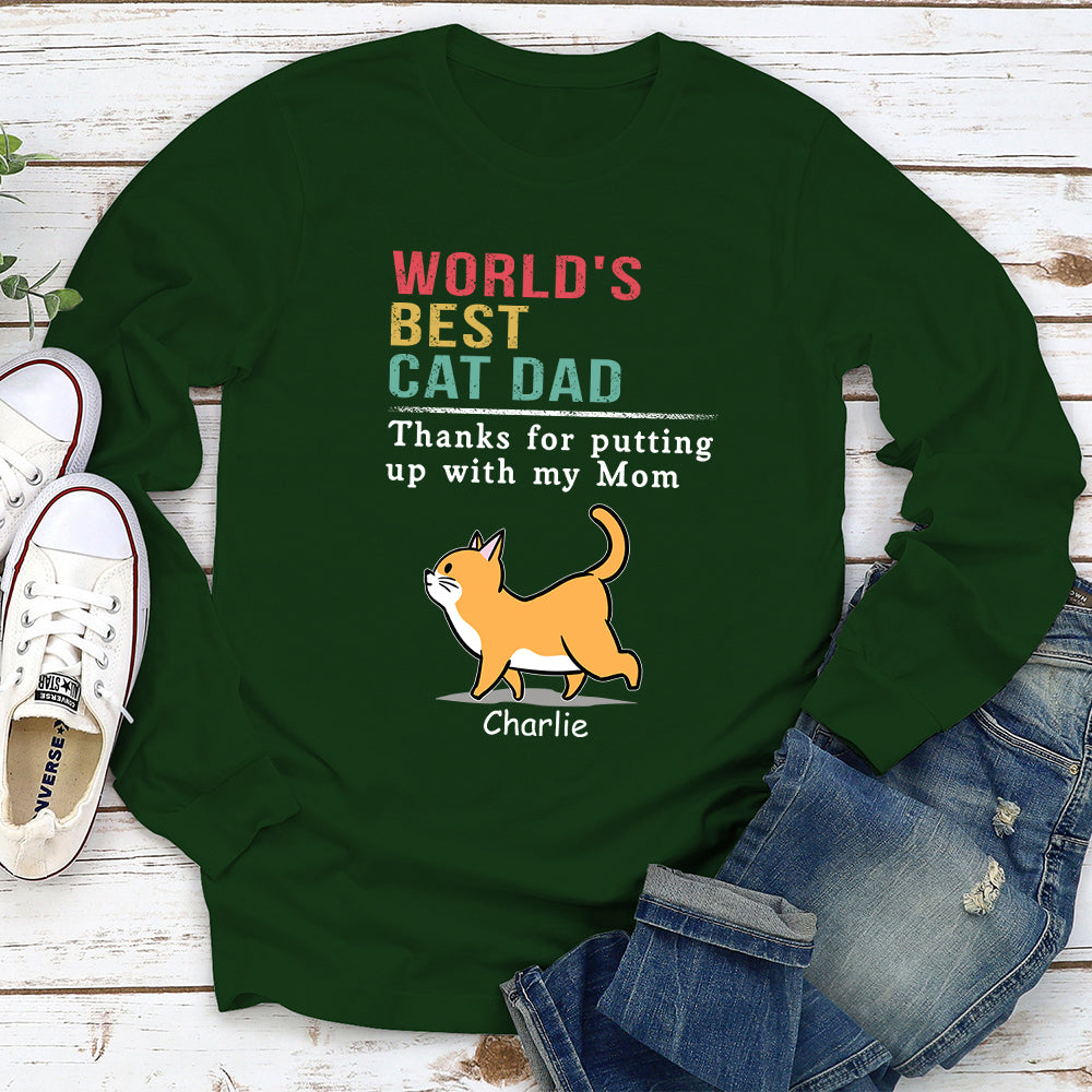Customizable Cat Enduring Mom Long Sleeve T - shirt for Pet Lovers