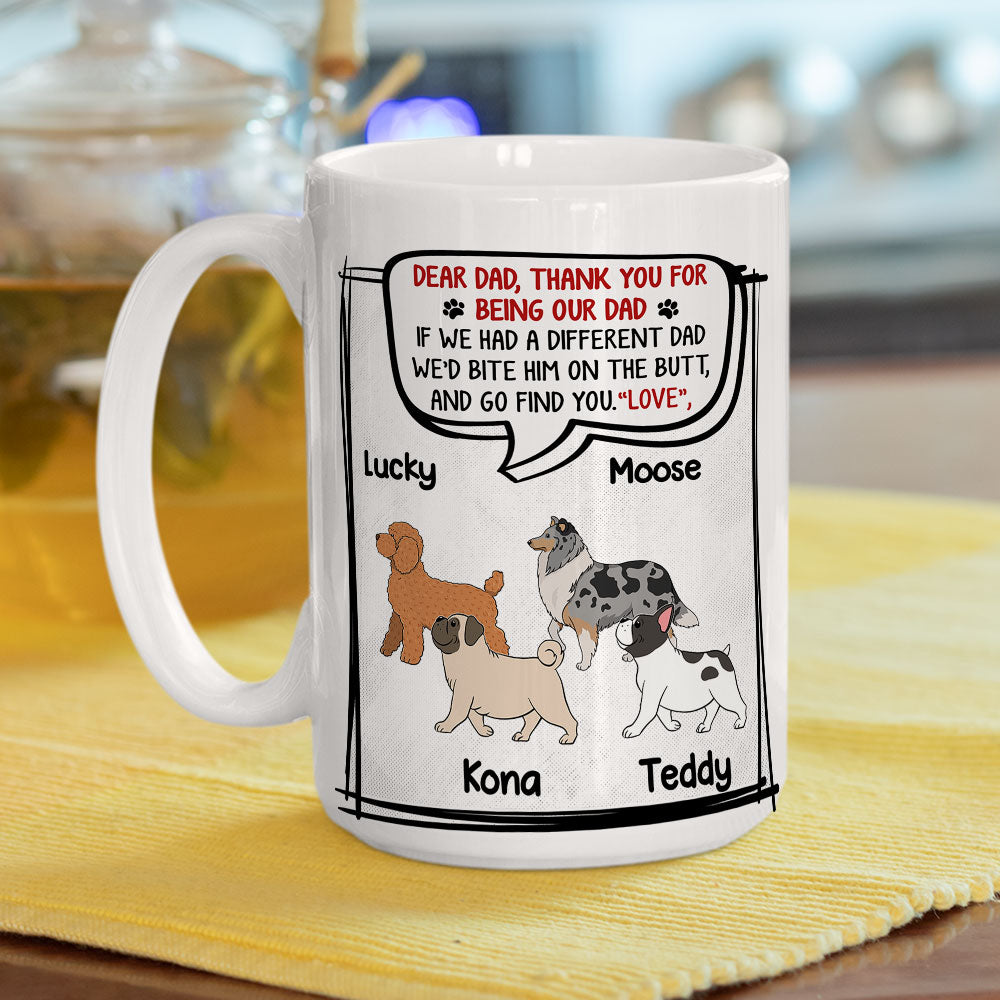Personalized 'Bite On The Butt' Custom Coffee Mug - Ideal Gift for Pet Lovers