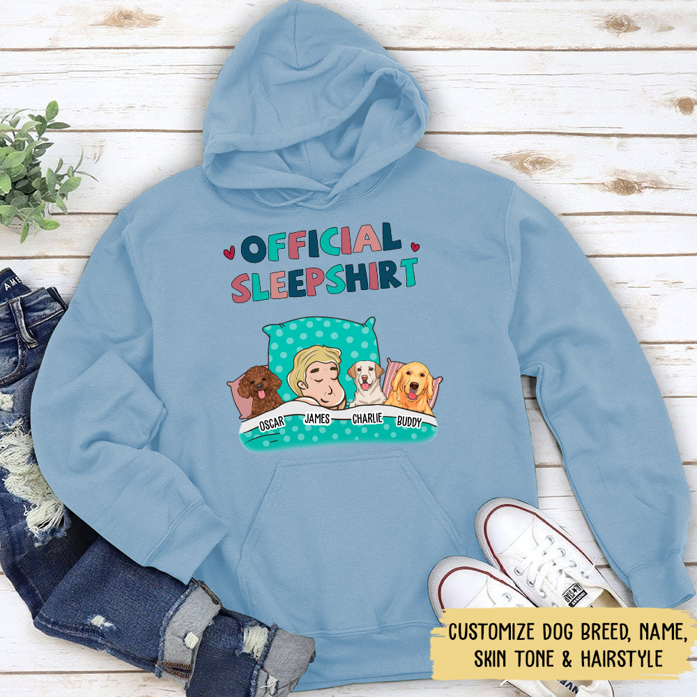 Personalized Custom Dog Official Sleep Hoodie - Ideal Gift for Pet Lovers