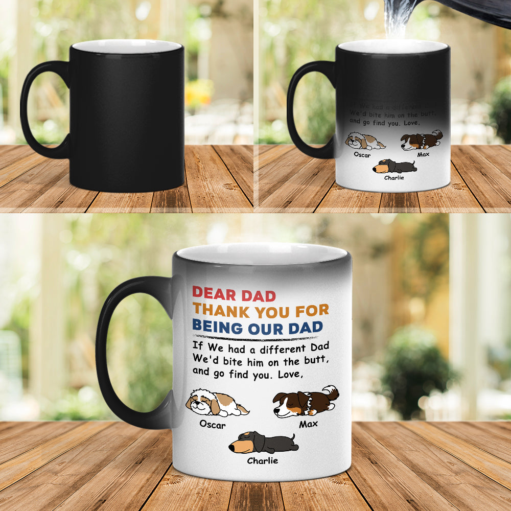 Personalized Color - Changing Pet - Lover's Mug: Bite The Butt Design