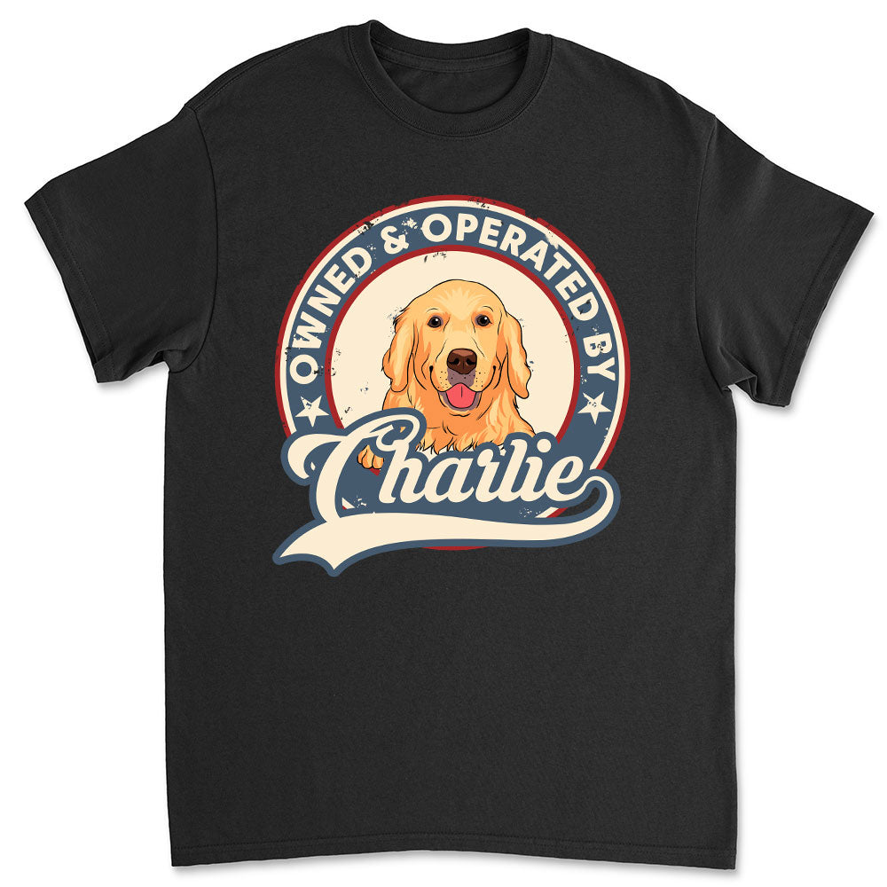 Personalized Owned Operated Logo Unisex T - shirt: Ideal Gift for Pet Lovers