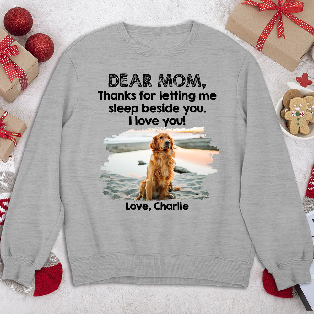 Sleep Beside Pet 2 - Customizable Personalized Sweatshirt for Pet Lovers