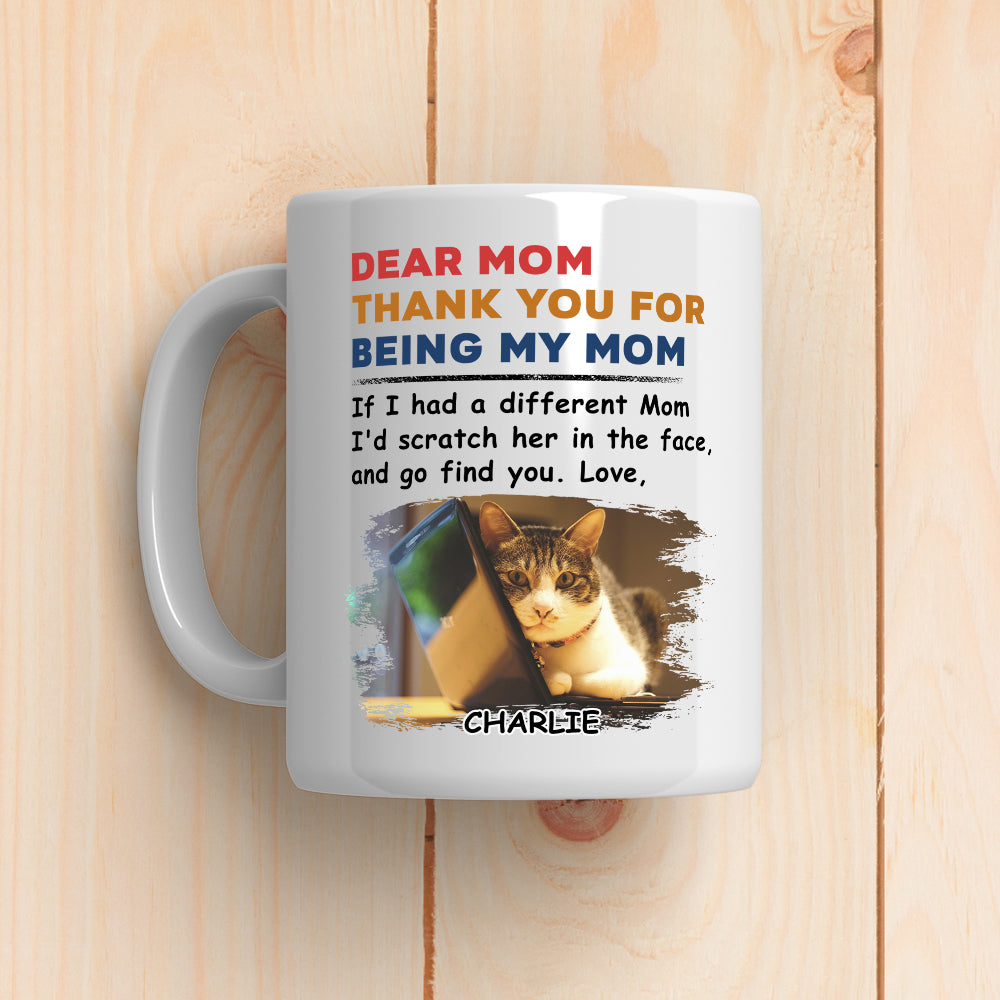 Customizable Personalized Coffee Mug for Pet Lovers - Claw Her Face Design