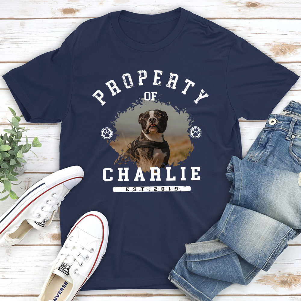 Personalized Custom Unisex Dog Property Photo T-shirt - Ideal Gift for Pet Lovers
