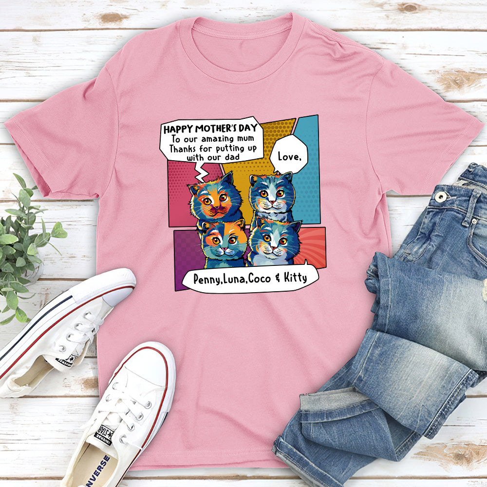 Customizable Premium Cat Dad T-shirt - Ideal Gift for Pet Enthusiasts