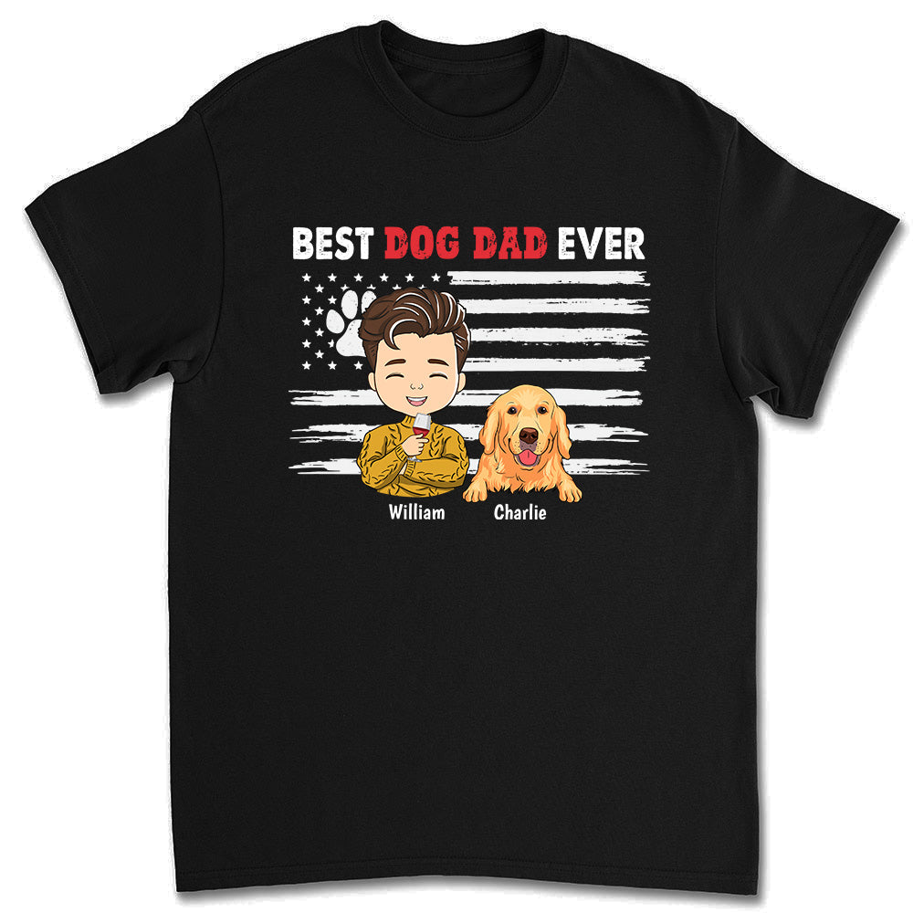 My Best Dad - Customizable Unisex Personalized T-shirt for Pet Lovers