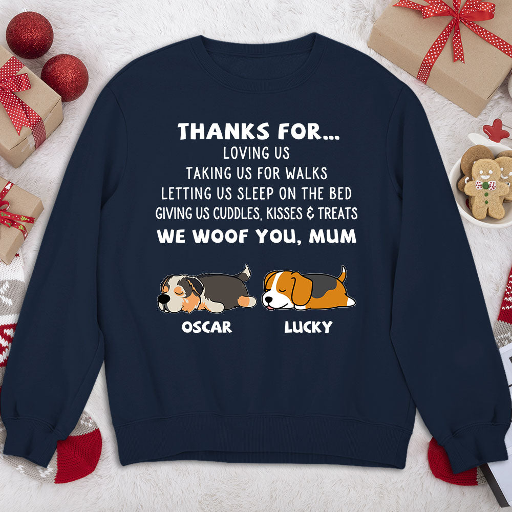 Personalized 'Thanks For Loving Me' Custom Sweatshirt - Ideal Gift for Pet Lovers