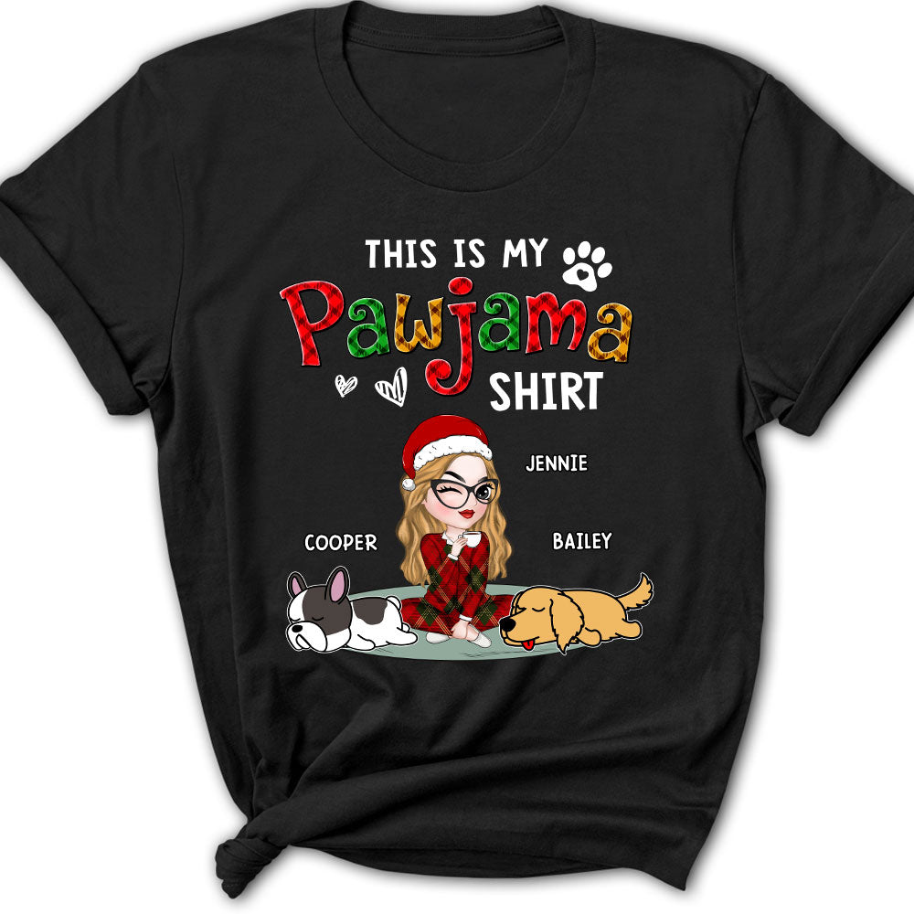 Customizable Pawjama Shirt Version 3 - Personalized Women's T-Shirt for Pet Lovers