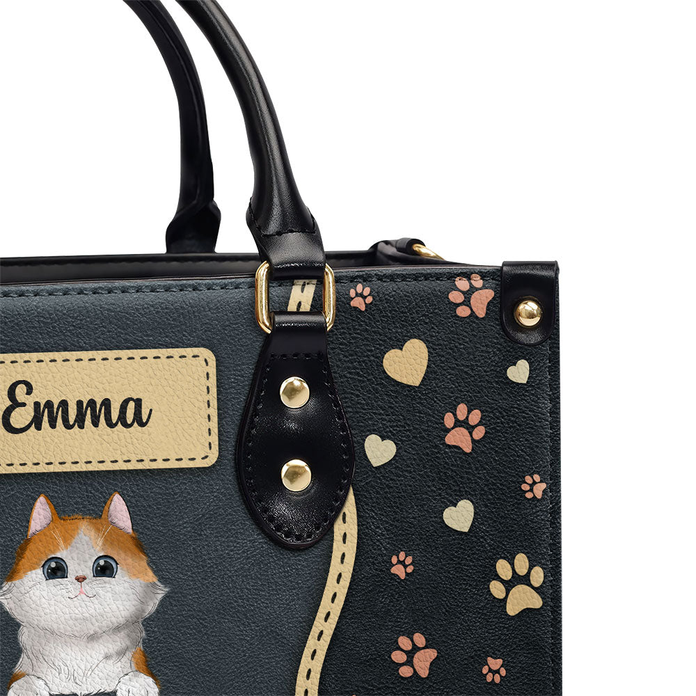 Fur Mom's Loving Personalized Custom Leather Handbag