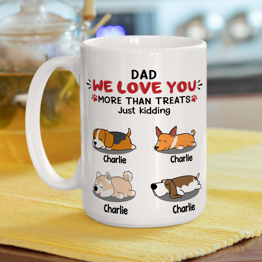 Personalized Custom 'Love You, Just Kidding' Coffee Mug - Ideal Gift for Pet Lovers