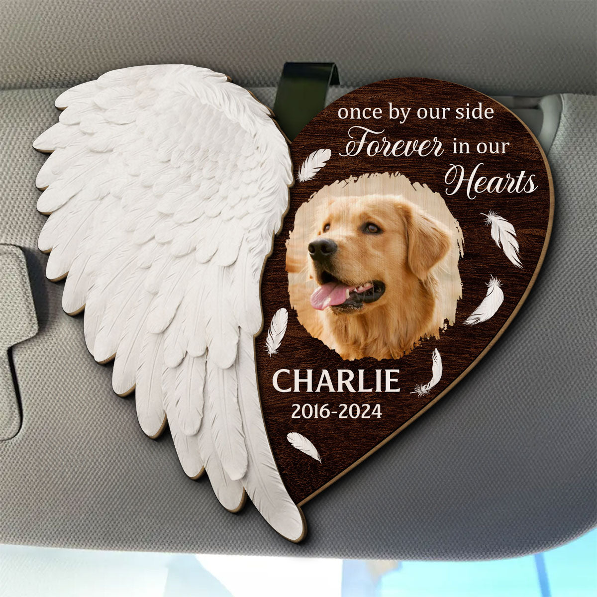 Always By Your Side - Personalized Custom Car Visor Clip for Stylish and Convenient Travel
