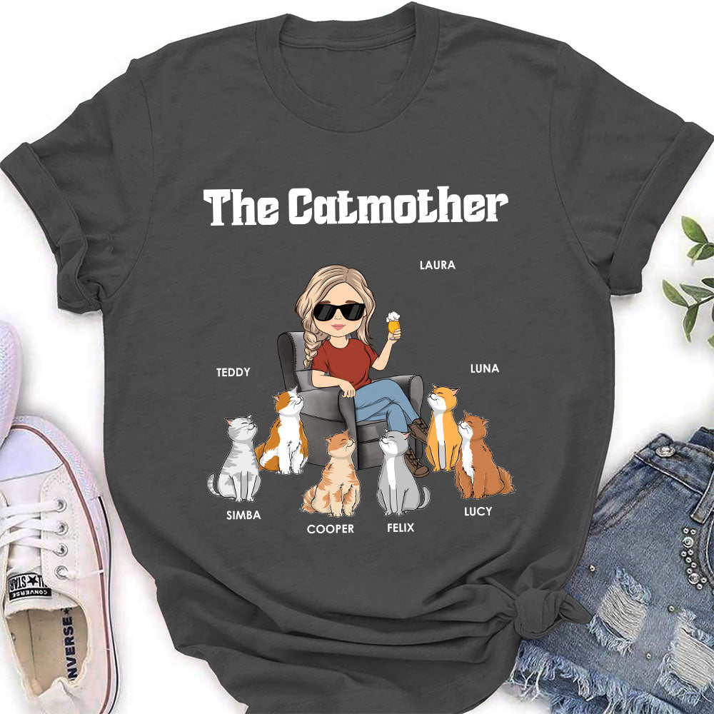 Customizable Mother Of Cats Women's T-shirt - Ideal Gift for Pet Lovers